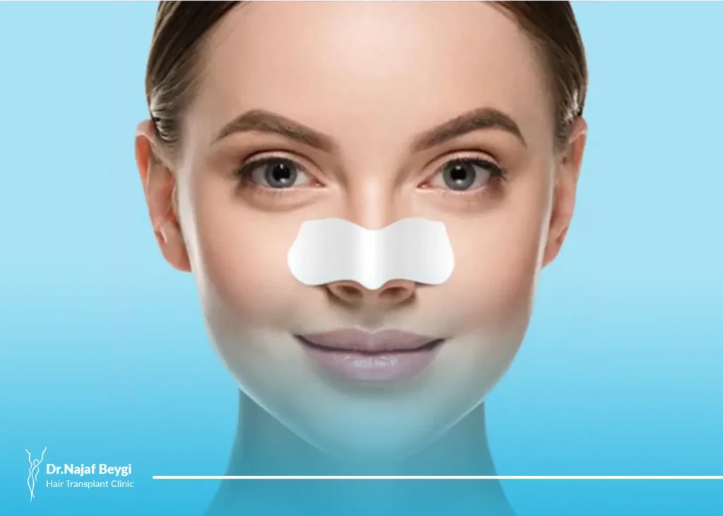 نحوه چسب زدن بینی بعد از عمل