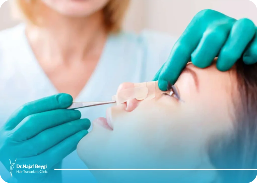 بررسی تیز شدن نوک بینی بعد ازعمل بینی