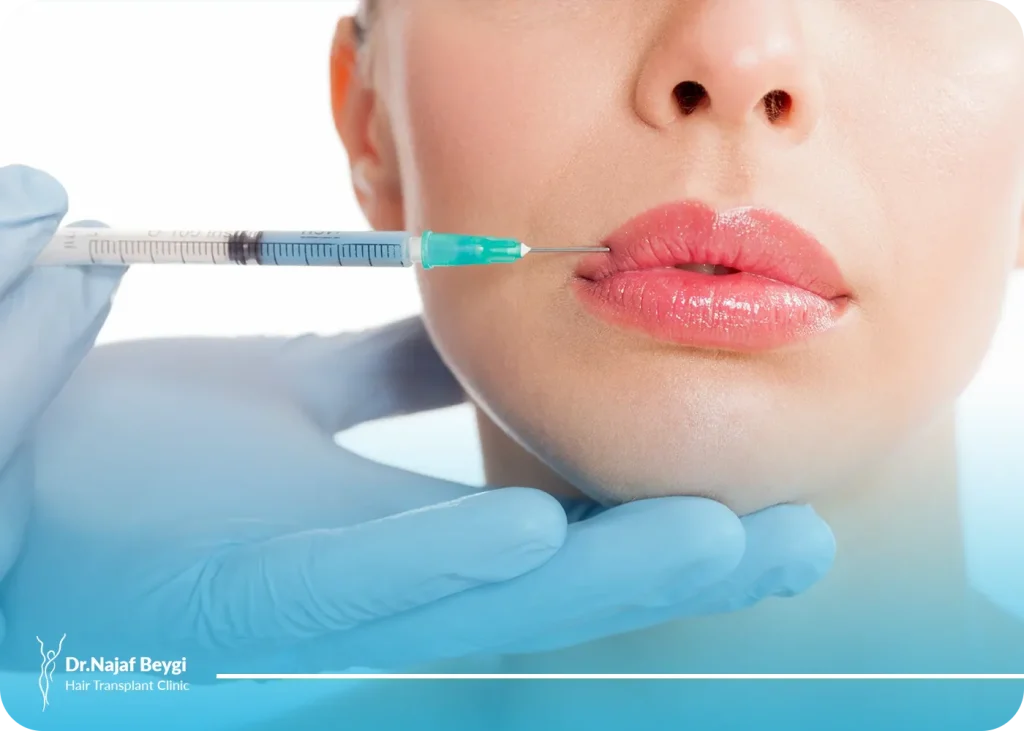 تخلیه ژل لب از بین بردن تورم بیش از حد یا طولانی مدت فیلر لب