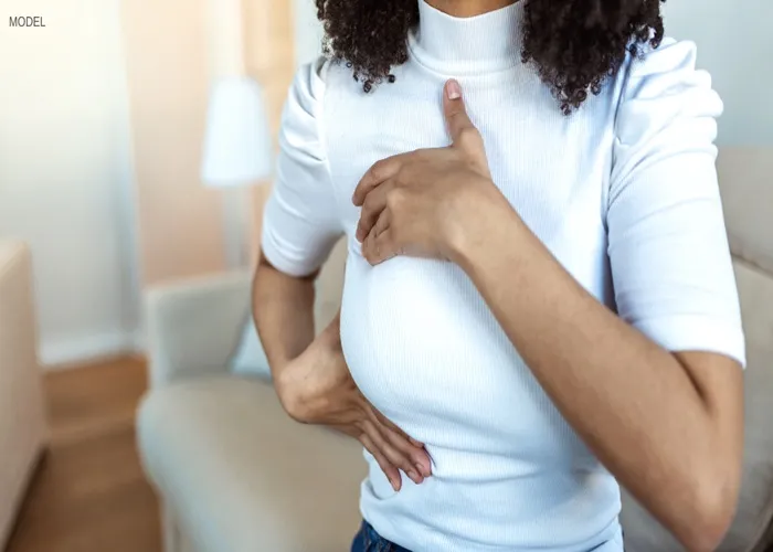 فشار روی قفسه سینه بعد از پروتز سینه